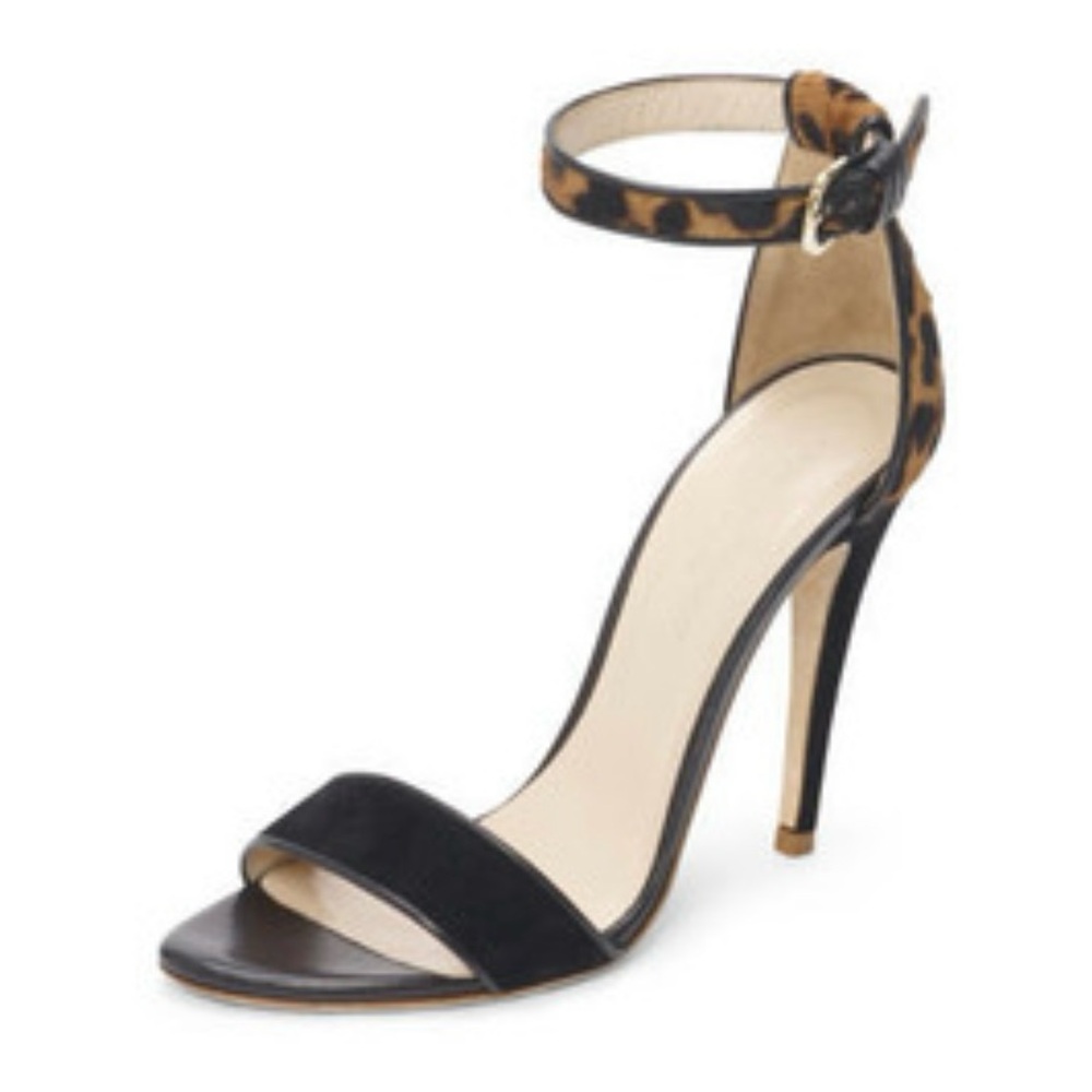 Club Monaco Pony Hair Leopard Heels